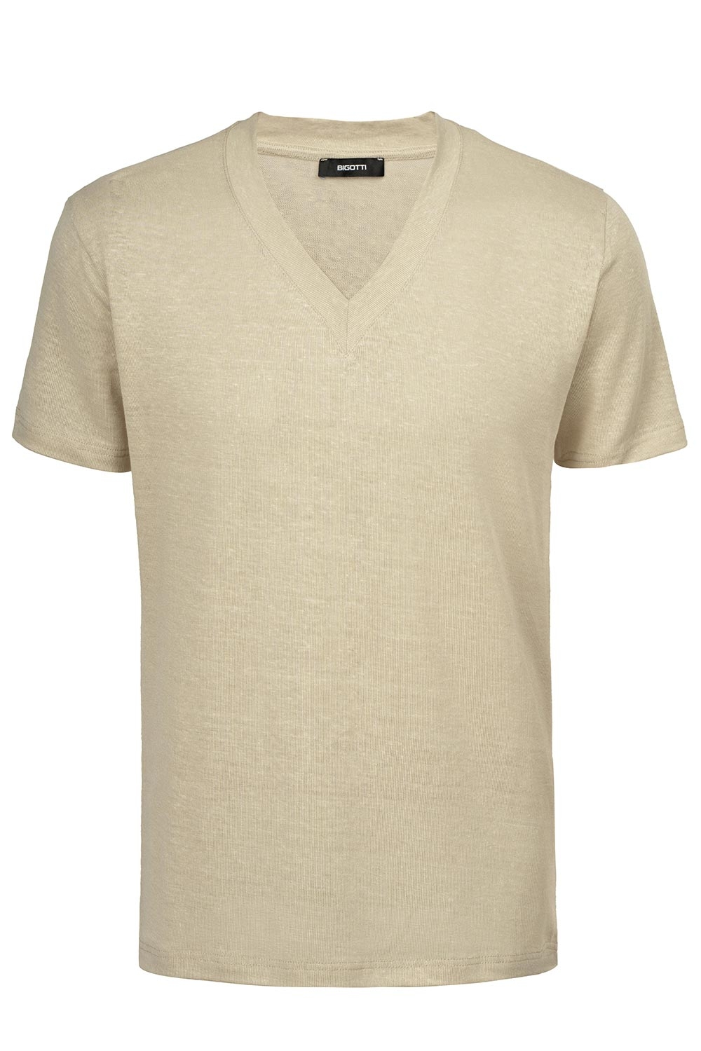 Beige plain t-shirt 0