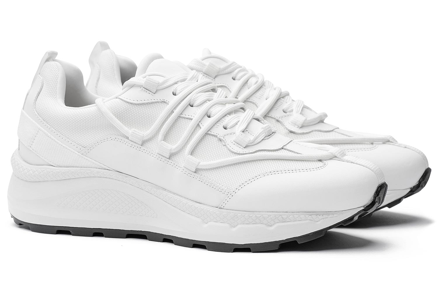 Sneakers albi piele naturala 0