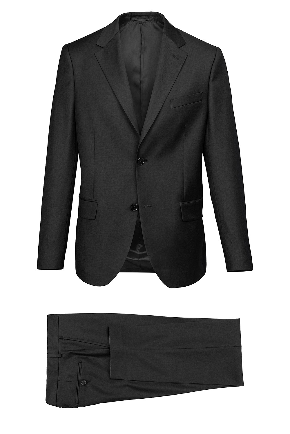 Costum slim negru uni 1