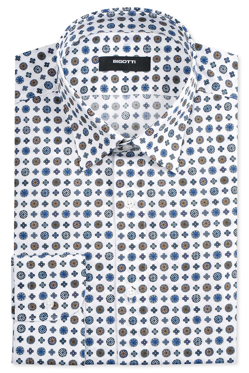 Camasa shaped alba print geometric 0