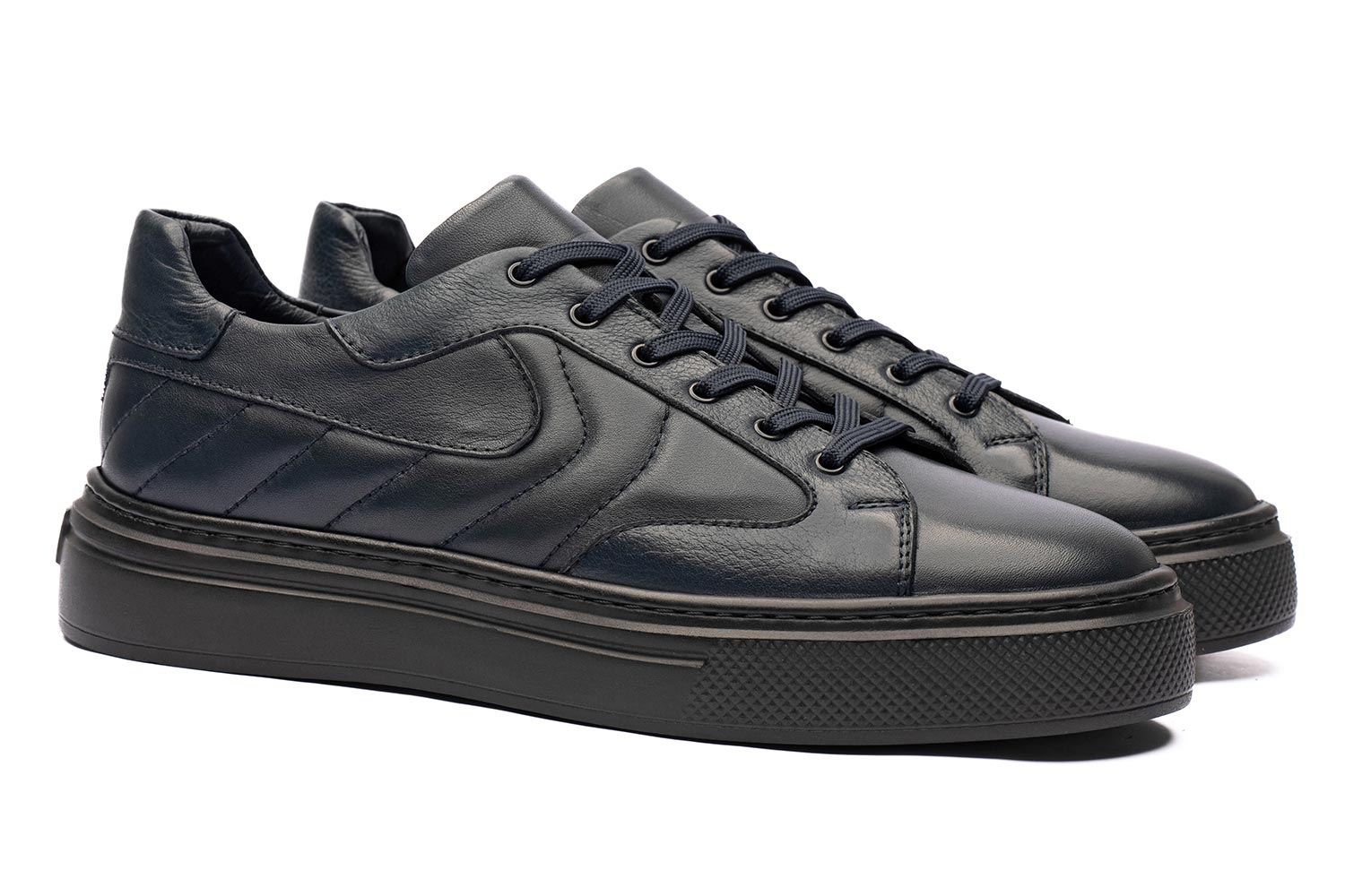 Sneakers bleumarin piele naturala 0