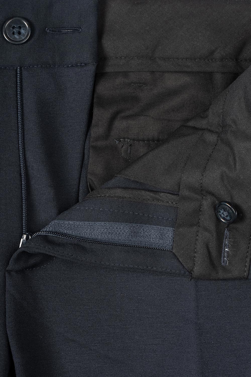 Pantaloni slim bleumarin uni 1