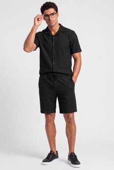 Set 2 piese regular negru uni