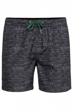 Short negru print
