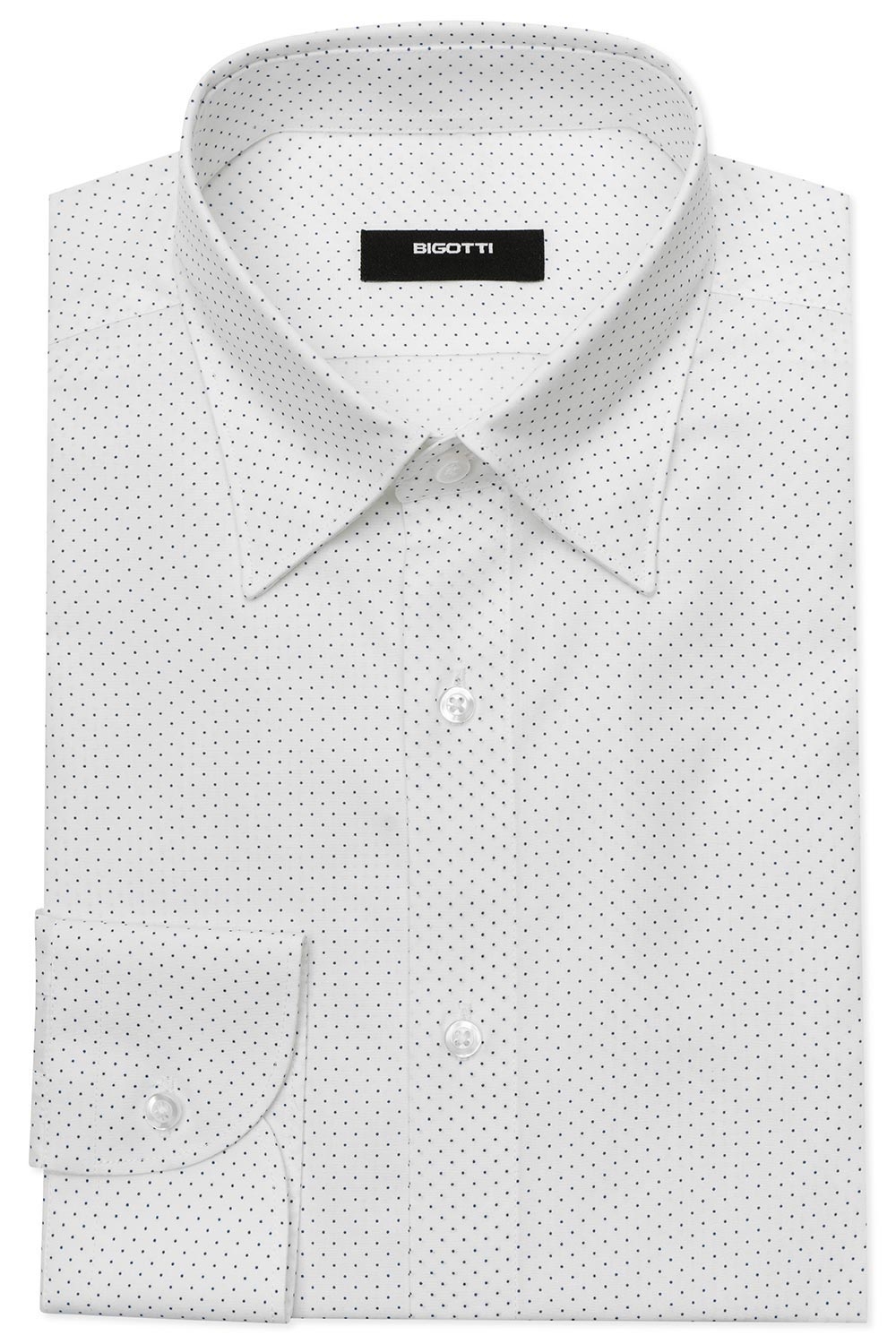 Camasa superslim alba print geometric 0