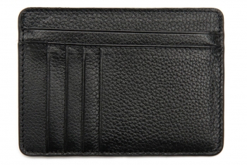 Wallet black genuine leather