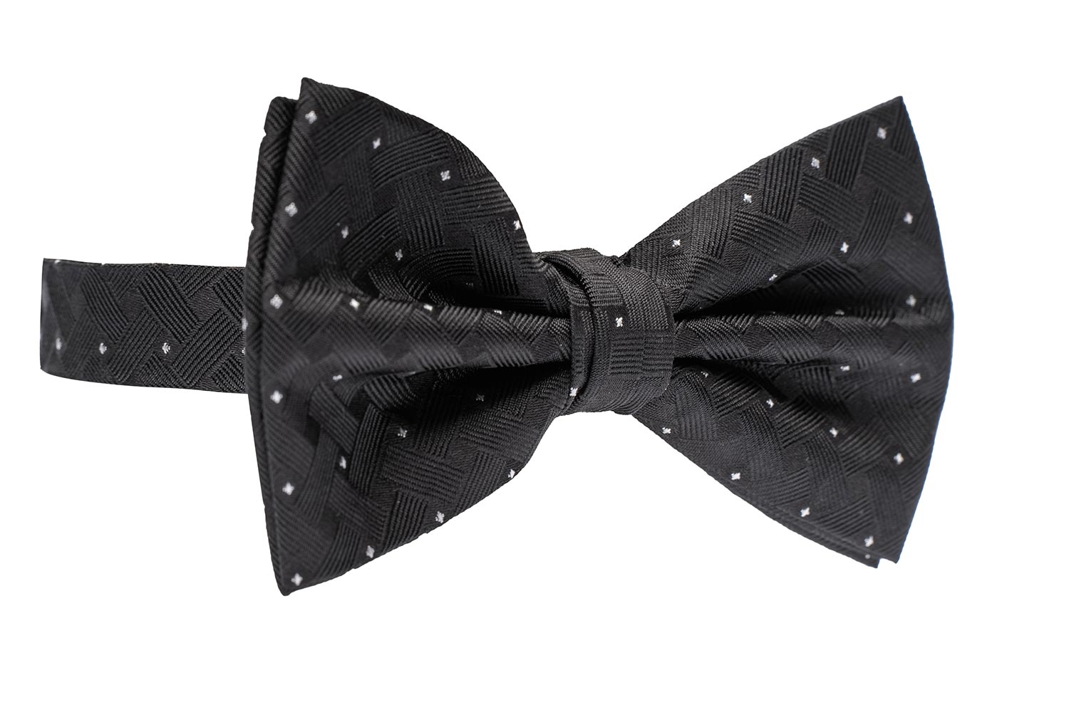 Papion negru print geometric 1