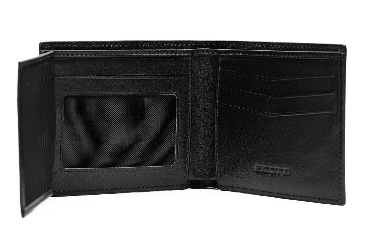 Wallet black genuine leather 1