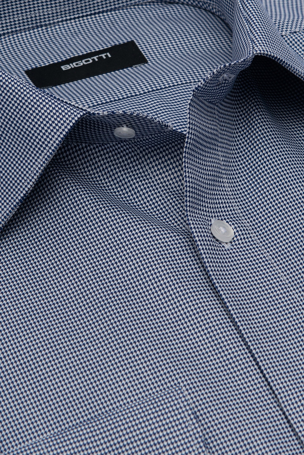 Camasa superslim alba print geometric 1