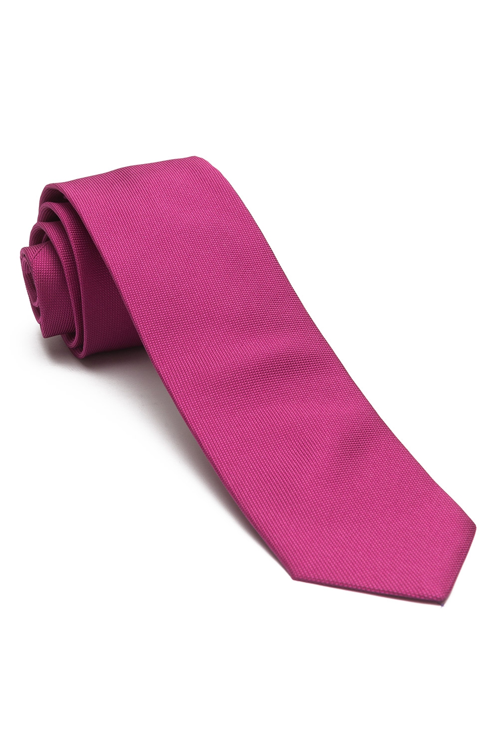 Cravata matase tesuta roz uni 0