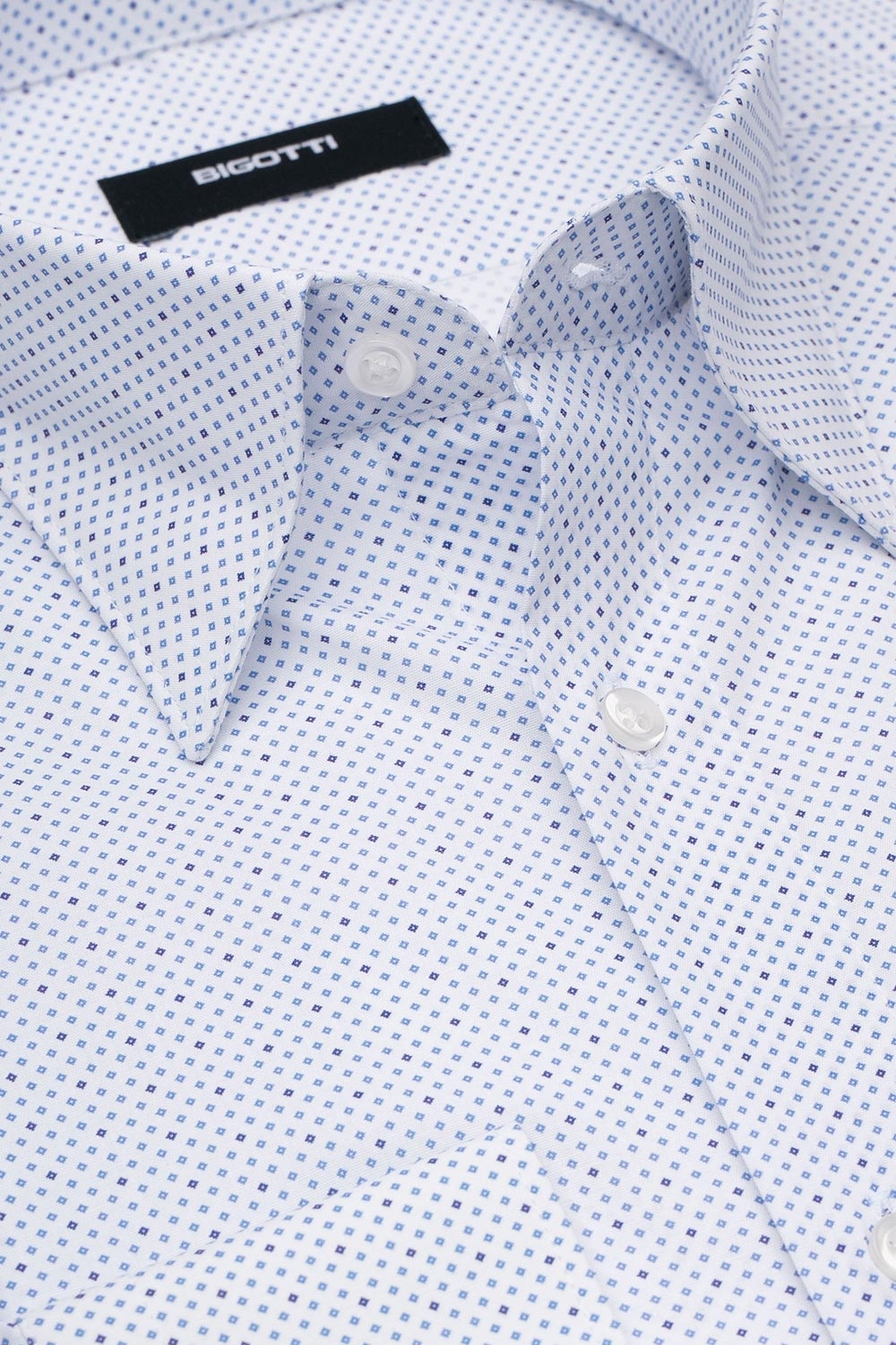 Camasa shaped alba print geometric 1
