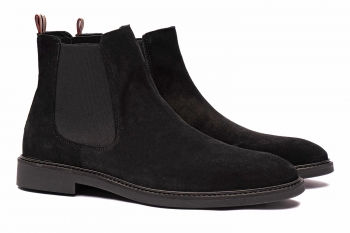 Ghete negre piele naturala
