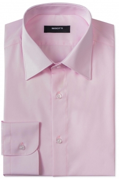 Shaped pink plain shirt