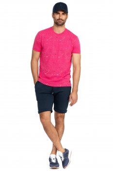 Pantaloni scurti bleumarin uni