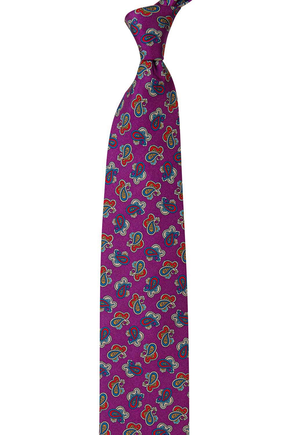 Cravata mov print floral 1