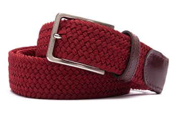 Curea bordo textil elastic si piele naturala