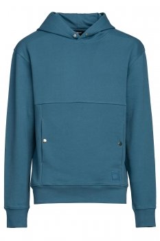 Hanorac oversize albastru cu gluga