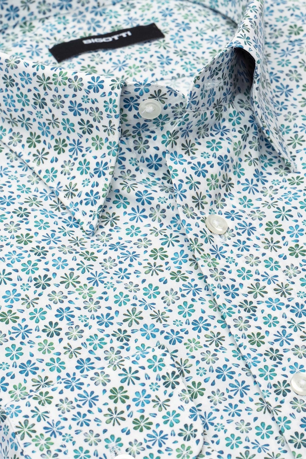 Camasa shaped alba print floral 1
