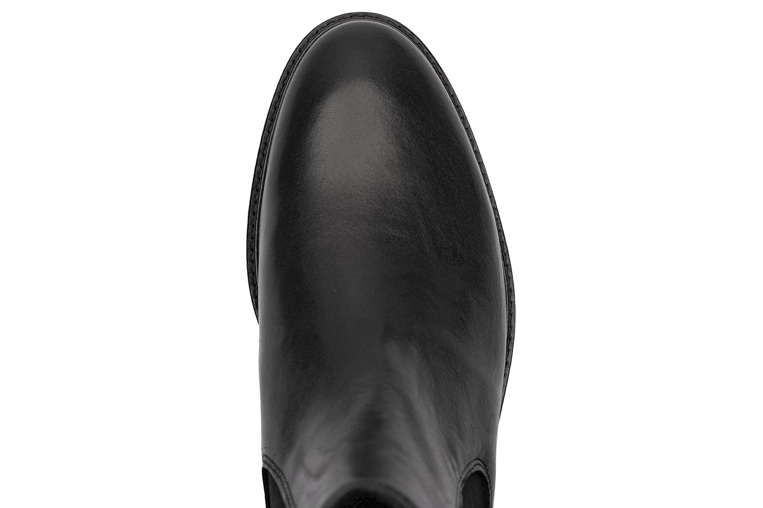 Black genuine leather shoes 3