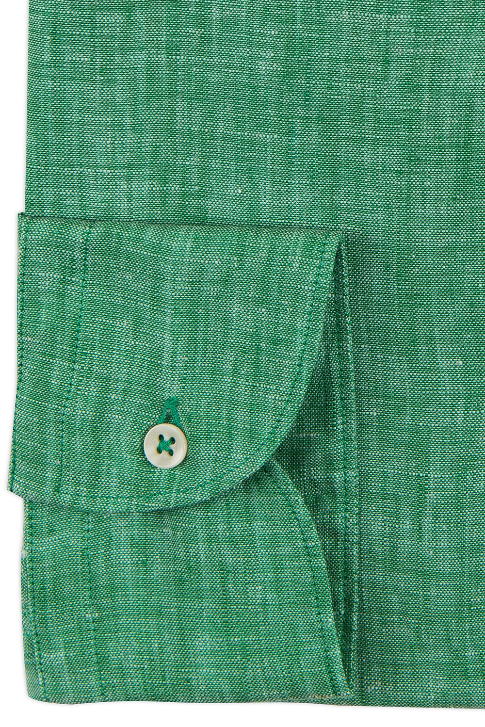 Camasa shaped din in verde uni 2