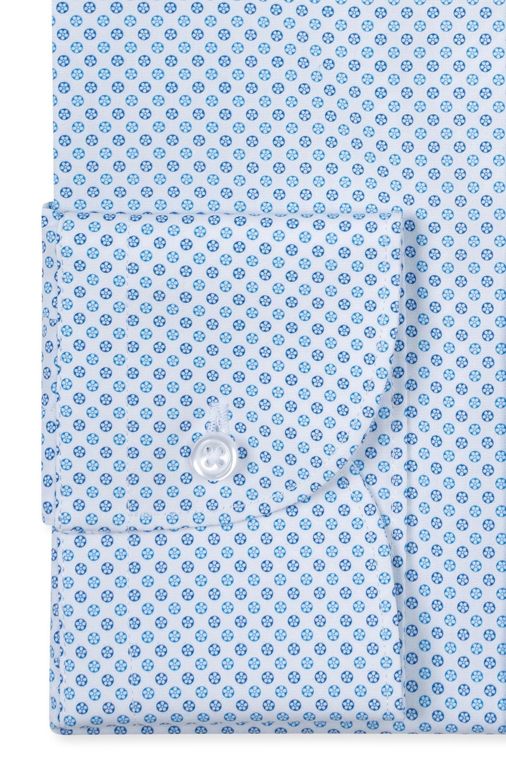 Camasa slim alba print floral 2