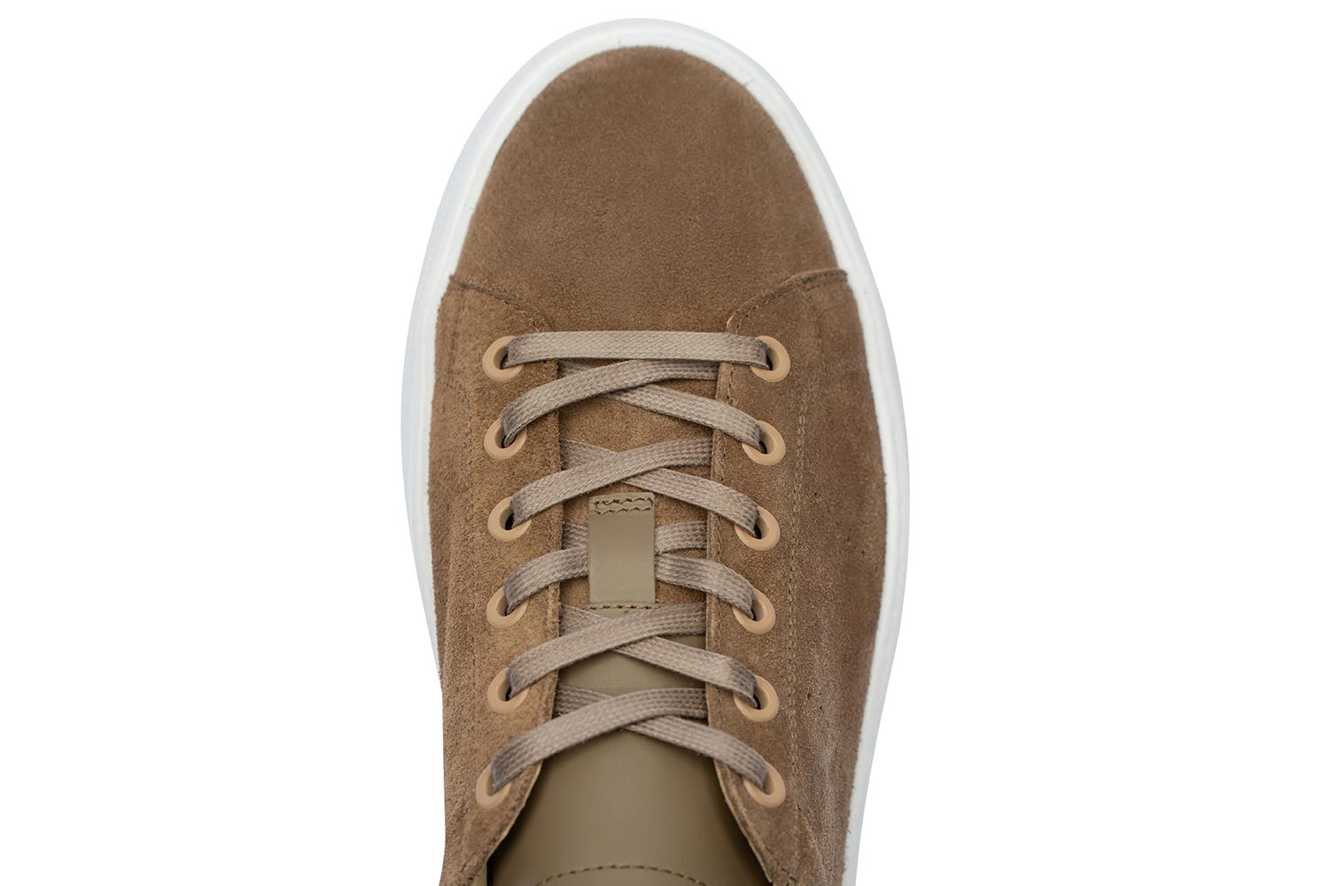 Sneakers bej piele intoarsa 3