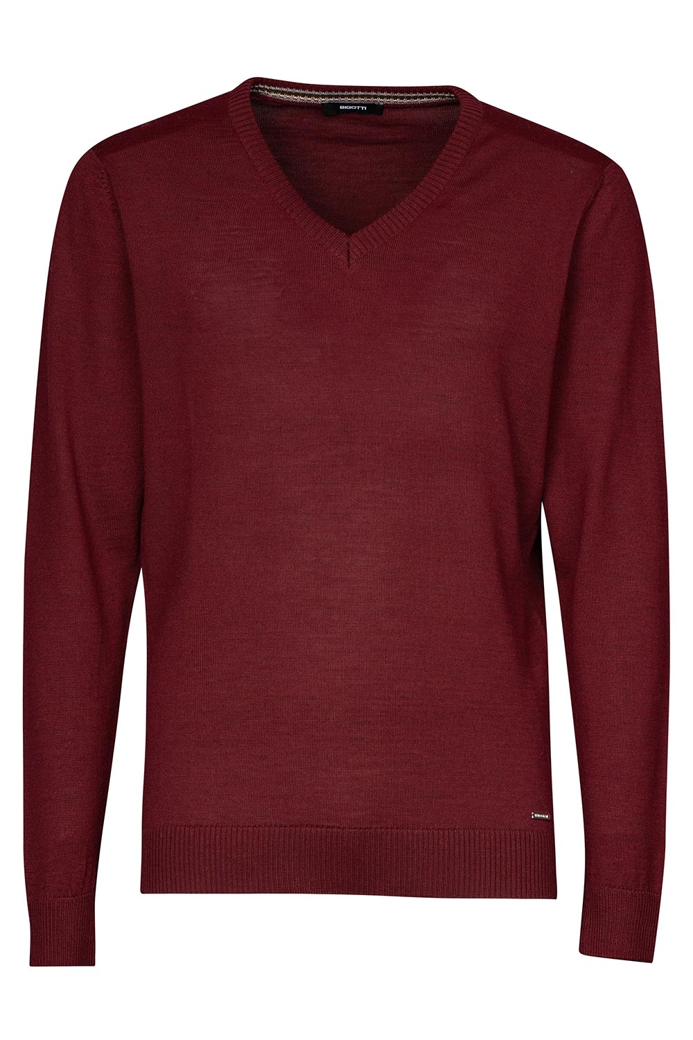 Slim body burgundy sweater 0