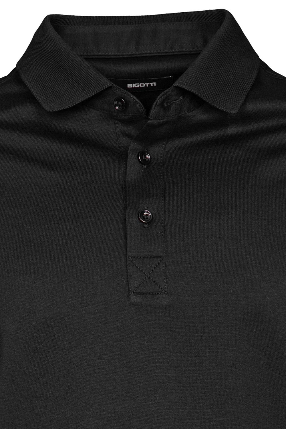 Tricou polo slim negru uni 1