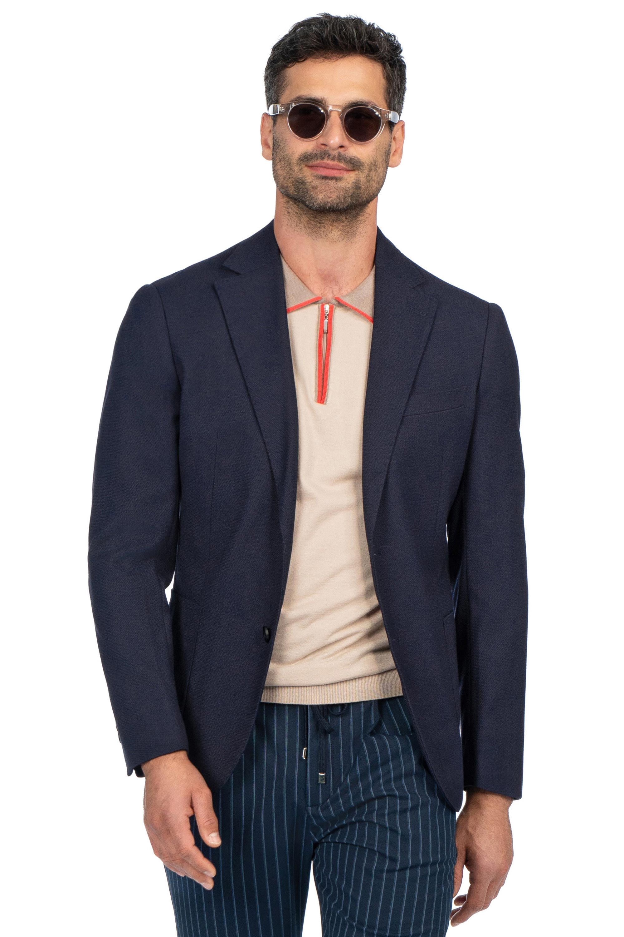 Sacou bleumarin uni 0