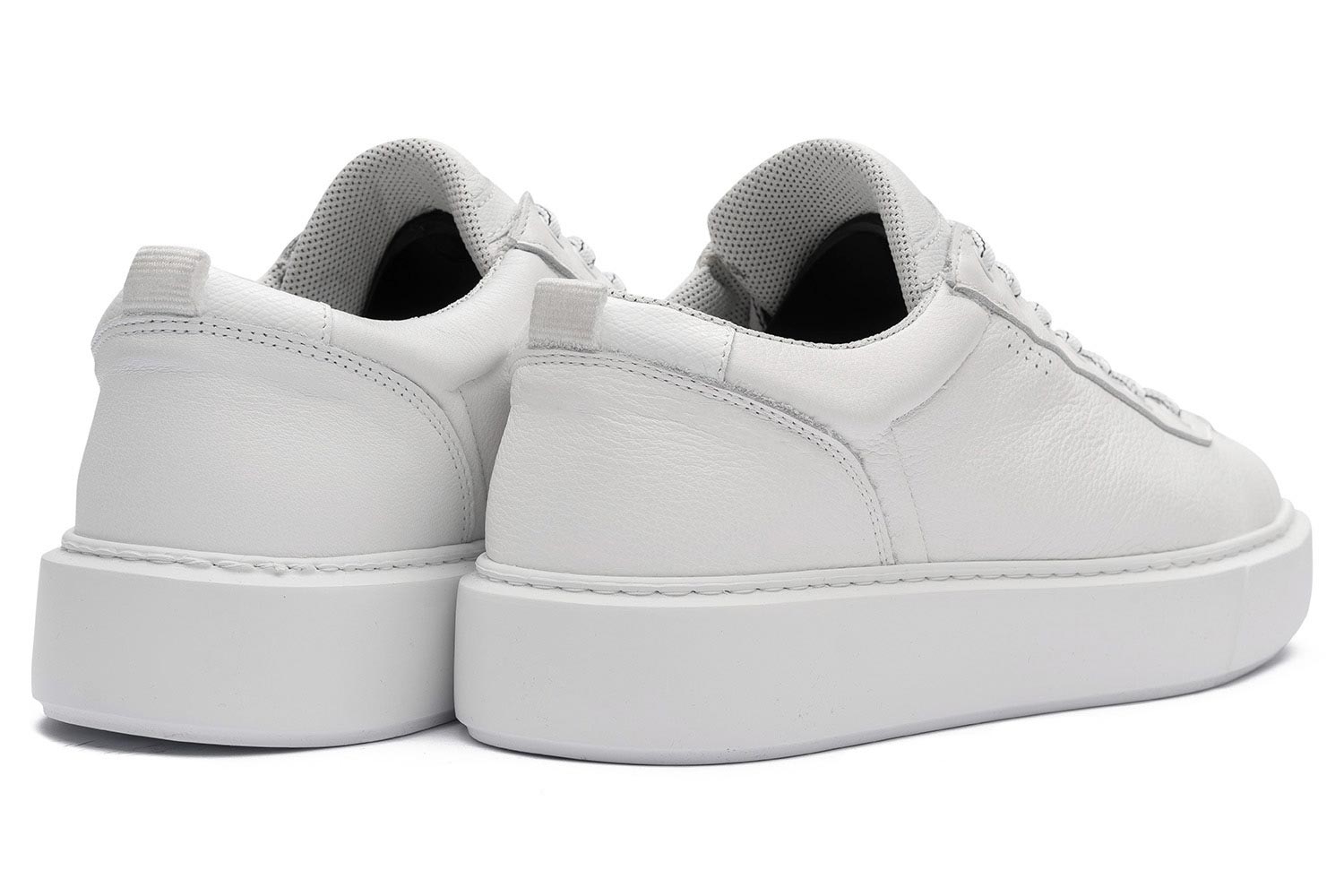White genuine leather shoes 2