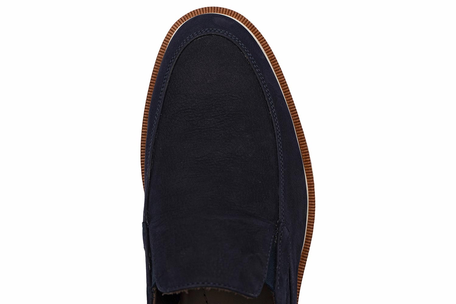 Mocasini bleumarin piele nabuc 3