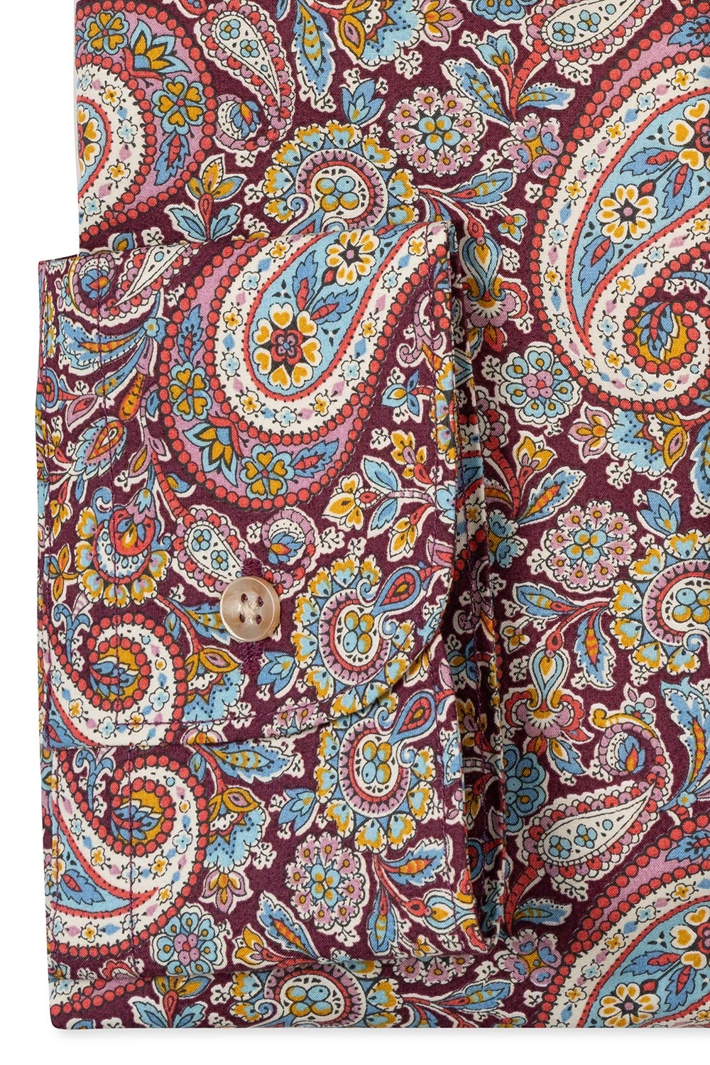 Camasa slim grena print floral 2
