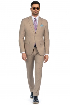 Costum slim bej uni