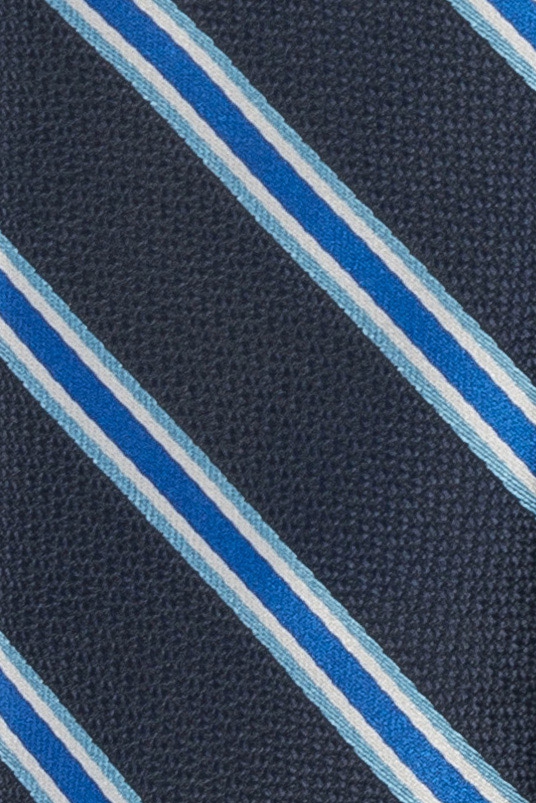 Cravata matase bleumarin dungi 1