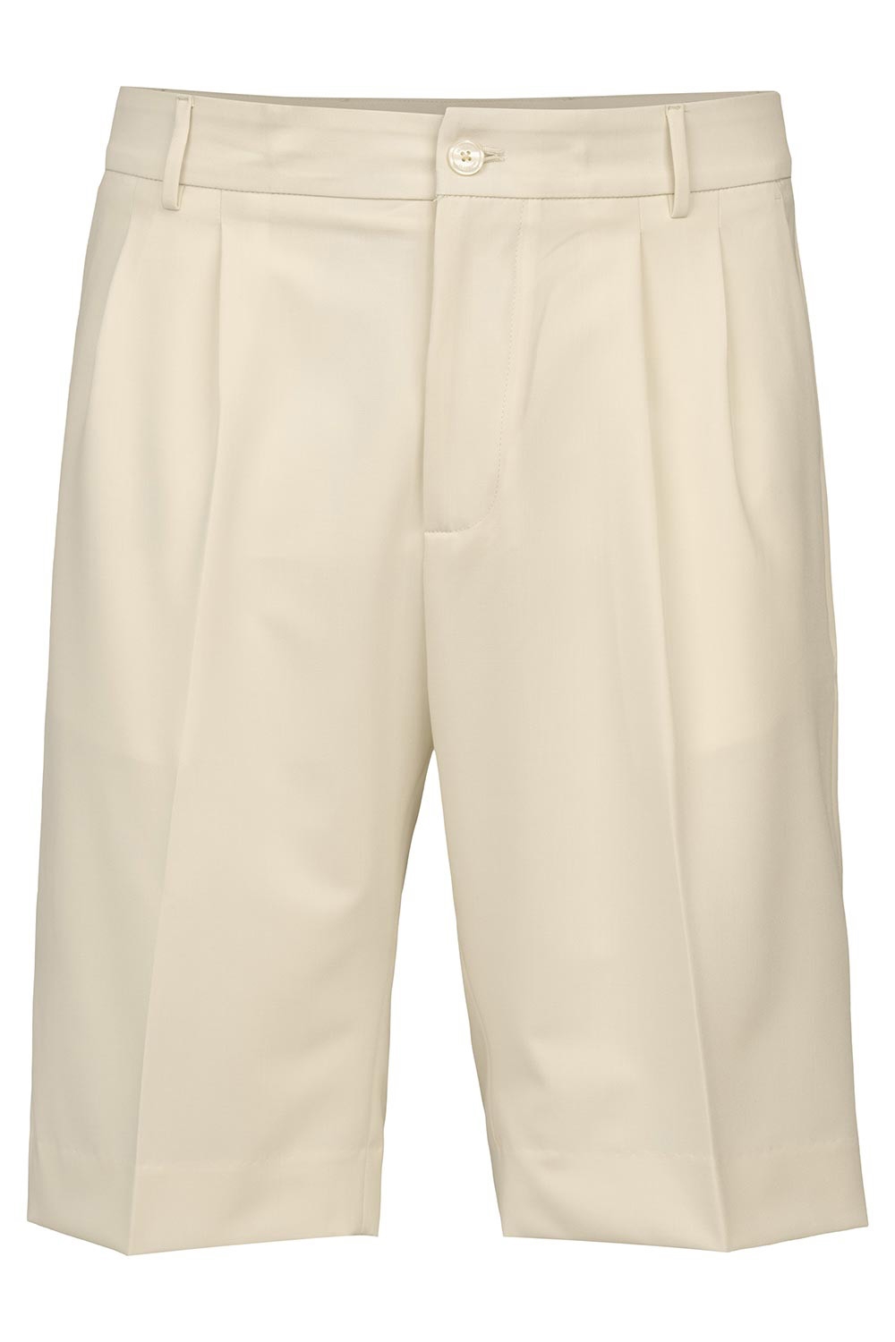 Pantaloni scurti slim bej uni 1
