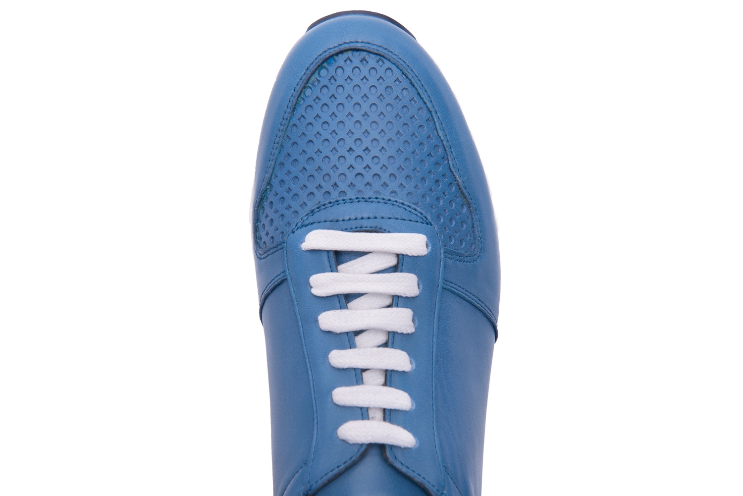 Pantofi albastri piele naturala 3