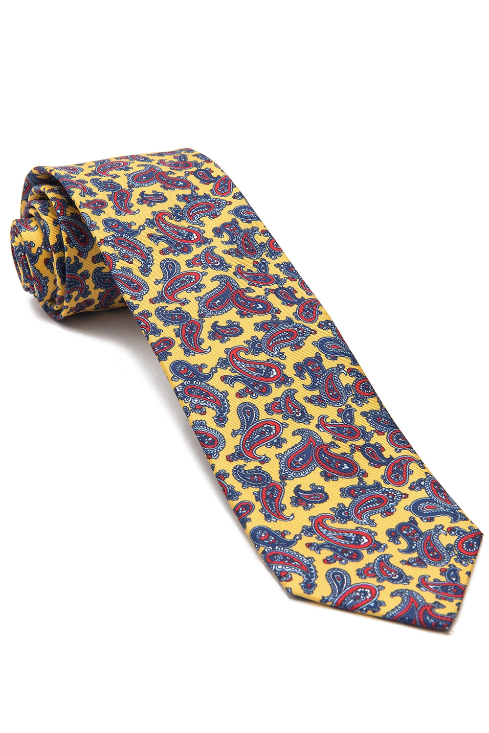 Yellow floral tie 0
