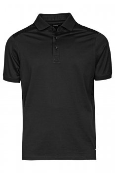 Tricou polo slim negru uni