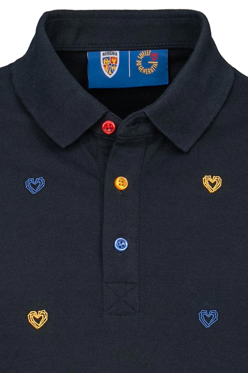 Tricou polo slim bleumarin generatia de suflet 1