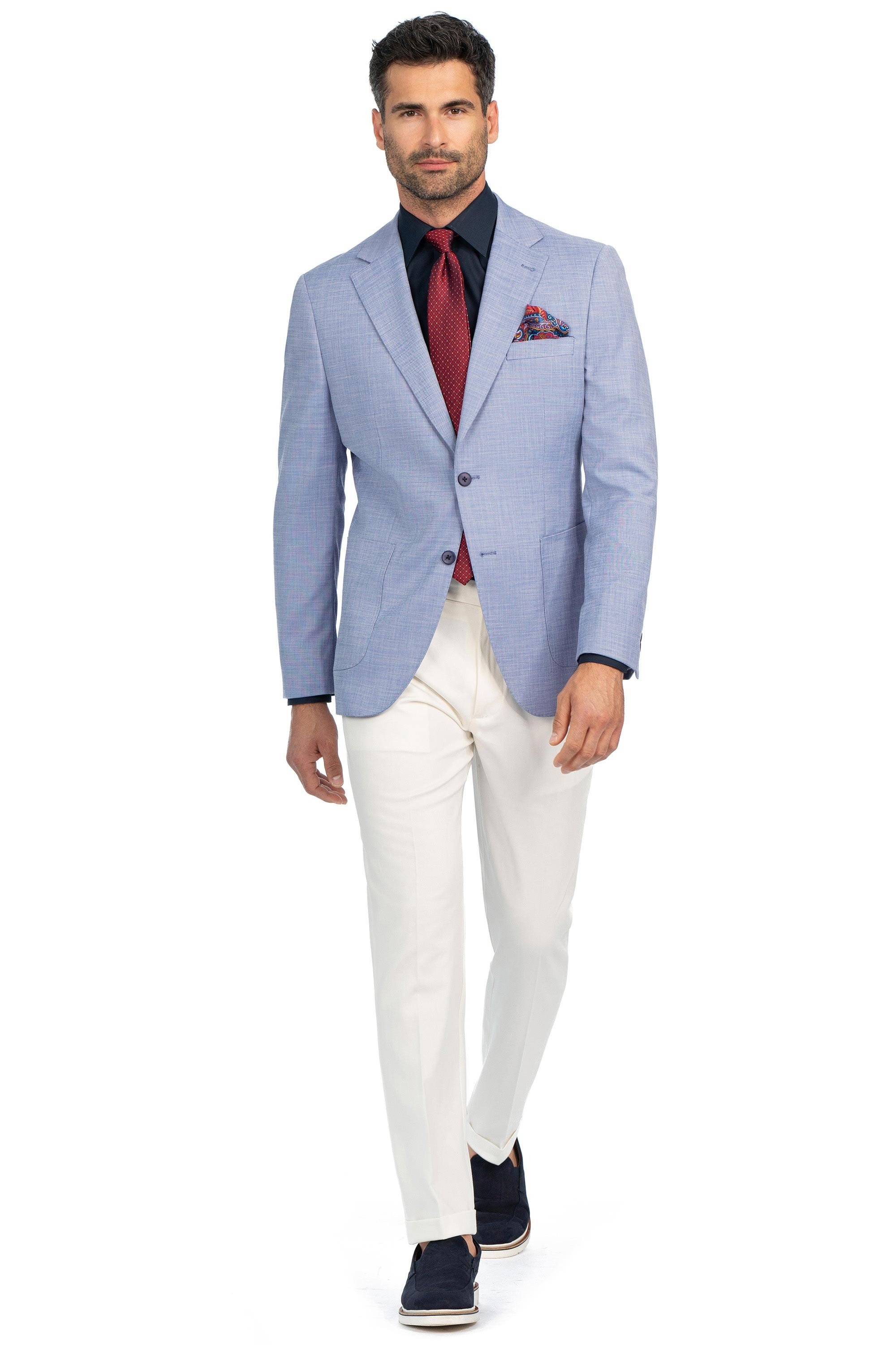Sacou bleu uni 4