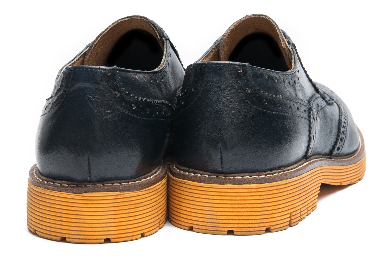 Pantofi bleumarin piele naturala 2