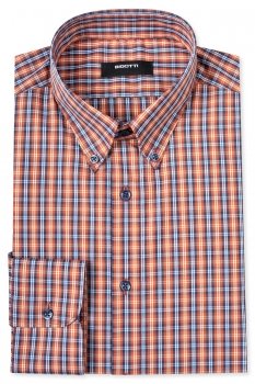 Slim body orange carouri shirt