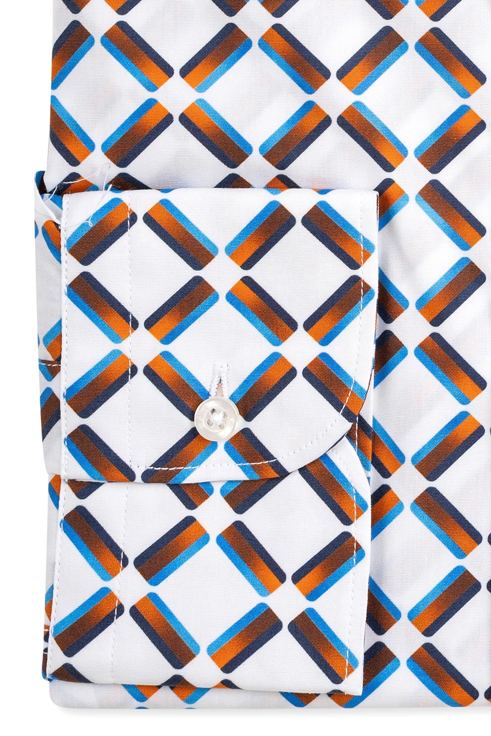 Camasa shaped alba print geometric 2
