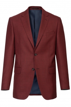 Slim body burgundy plain blazer