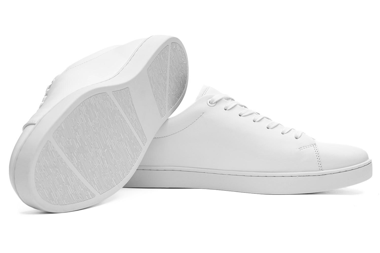 Sneakers albi piele naturala 1