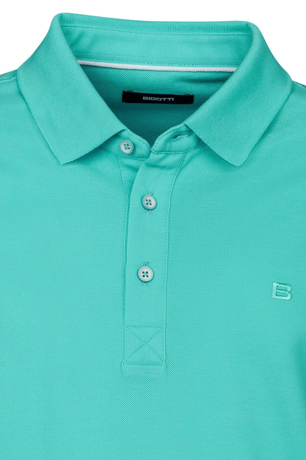Tricou polo slim albastru uni 2