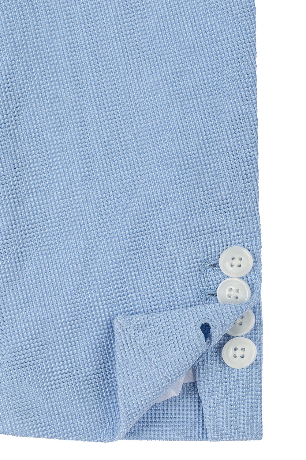 Slim body light blue plain blazer 3