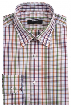 Slim body white carouri shirt