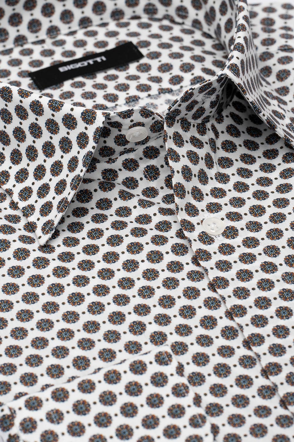 Camasa shaped alba print floral 1