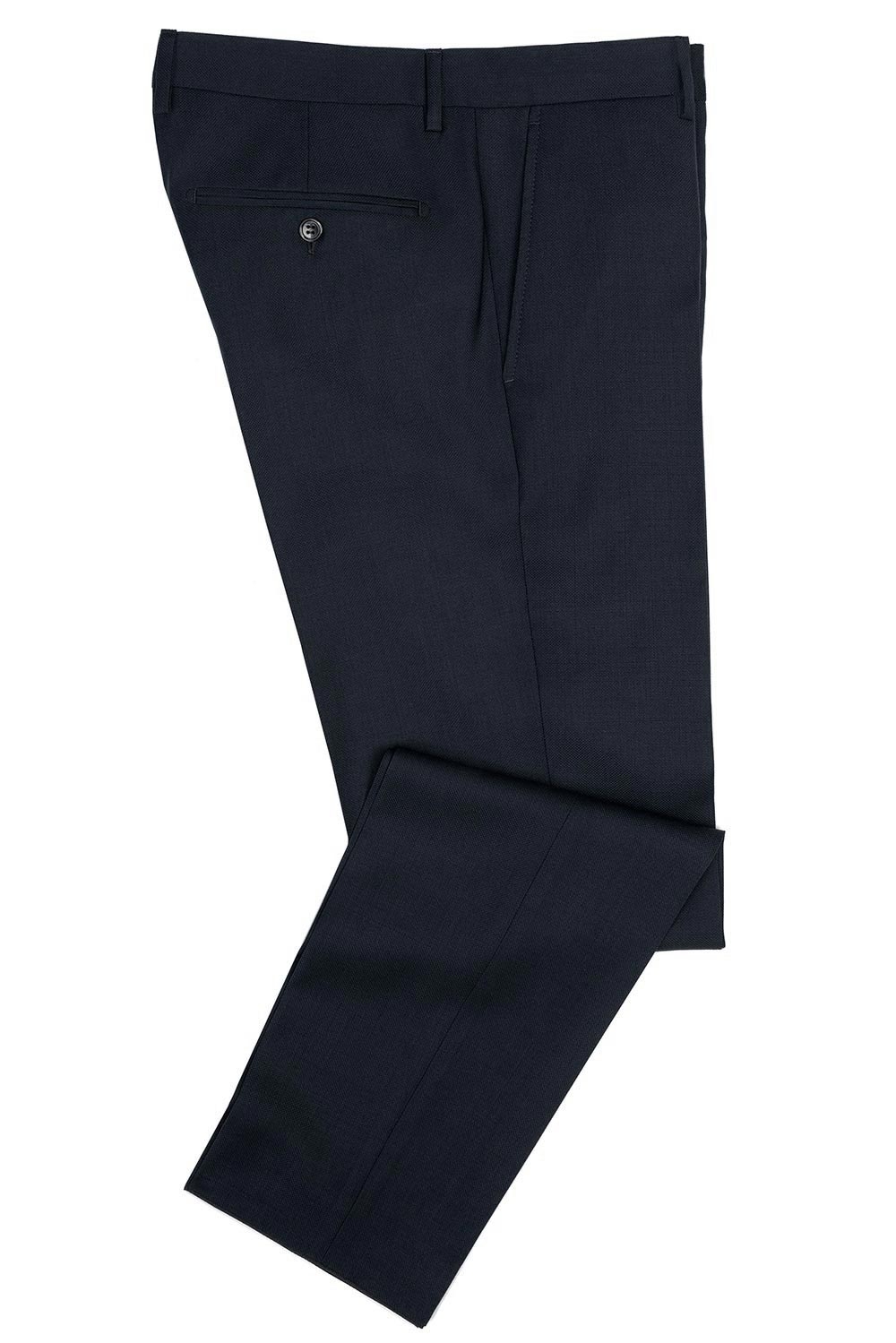 Pantaloni slim conti bleumarin uni 0